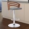 Armen Living Adele Adjustable Height Swivel Gray Faux Leather and Walnut Wood Bar Stool with Chrome Base LCADSWBAGRWA - alternate 5